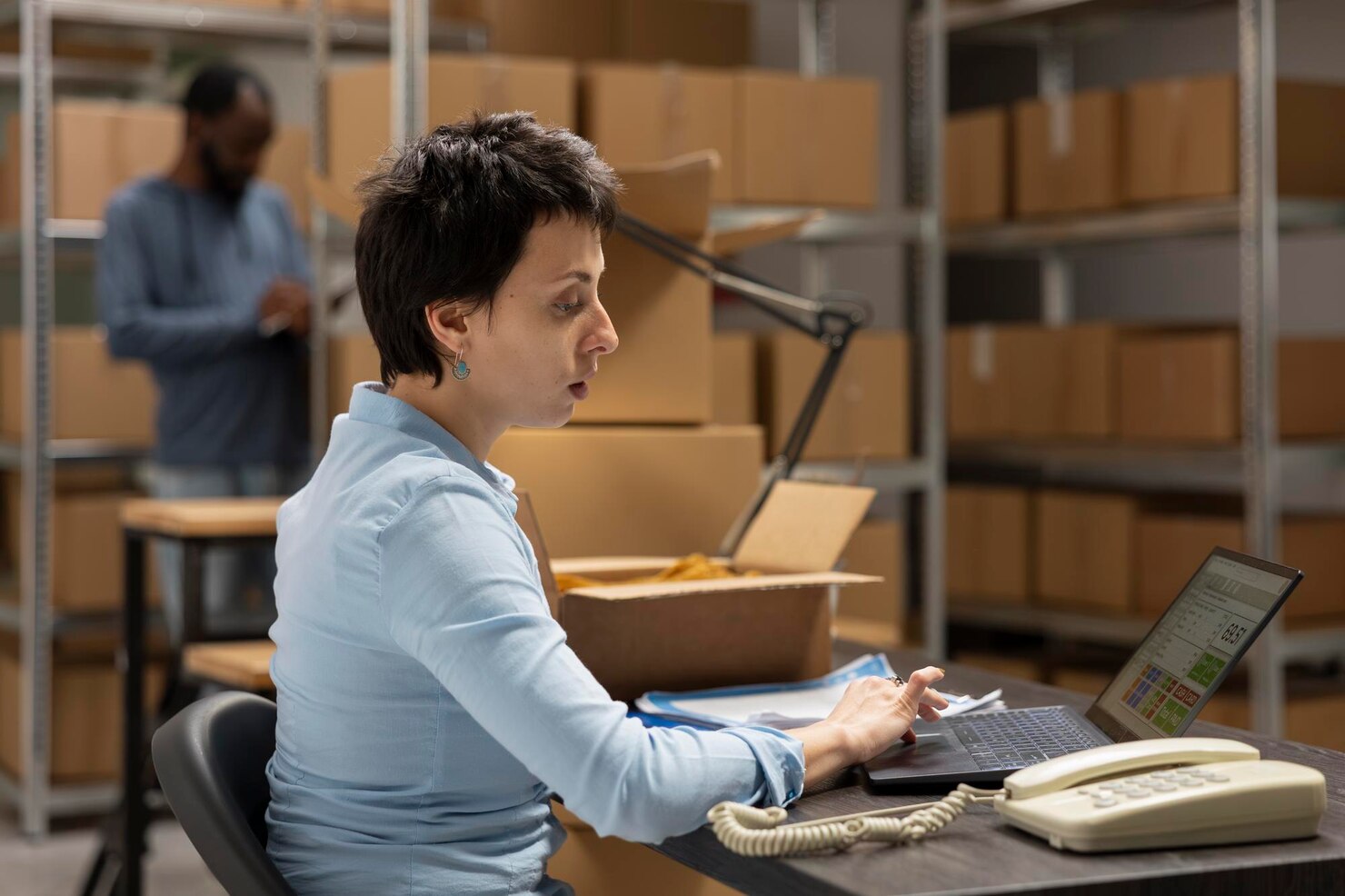 female-worker-overseeing-custom-orders-logistics-product-handling-working-fulfillment_482257-133890 Fulfillment center Atlanta